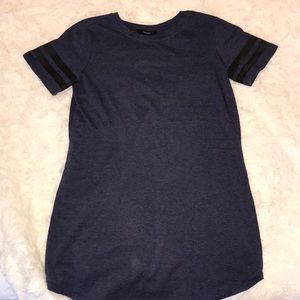 purple t-shirt dress